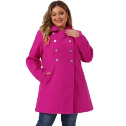 Agnes Orinda Women's Plus Size Winter Fashion Outerwear Double Breasted Warm Overcoats -Agnes Sales Store GUEST 85d4ec3c 5f33 497b 865f 6db8589ada56