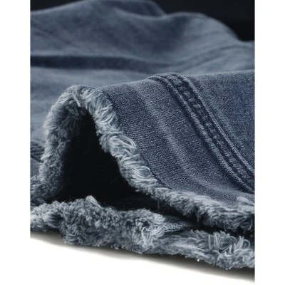 Agnes Orinda Women's Plus Size Denim Chest Pocket Frayed Washed Crop Jean Jackets 5 Agnes Orinda Women's Plus Size Denim Chest Pocket Frayed Washed Crop Jean Jackets - Image 5