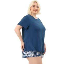 Agnes Orinda Women's Plus Size Summer Soft 2 Piece Short Sleeve Shirt With Shorts With Pockets Pajama Sets -Agnes Sales Store GUEST 8acf3b37 608c 49f4 af3e 41fbfdc6578e