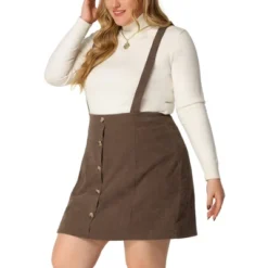Agnes Orinda Women's Plus Size Corduroy Suspender Elastic Back A-Line Mini Skirt 13 Agnes Orinda Women's Plus Size Corduroy Suspender Elastic Back A-Line Mini Skirt -Agnes Sales Store GUEST 8cc1c406 be28 49ee 928c 4e689115b00e