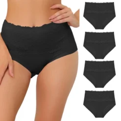 Agnes Orinda Women's Underwear Stretch Packs Lace High Rise Comfort Briefs -Agnes Sales Store GUEST 92e1212b d038 406e a491 d3281e345fcd