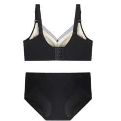 Agnes Orinda Women's Plus Size Unlined Full Figure Lace Soft 2-Piece Lingerie Set