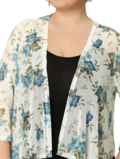 Agnes Orinda Women's Plus Size Fashion Chiffon Floral Lightweight Summer Elegant Shrugs -Agnes Sales Store GUEST 9478c36c b0bc 49af 81bf d5c5b1d146ce