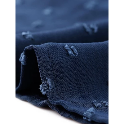 Agnes Orinda Women's Plus Size Chiffon Swiss Dots Short Sleeve Lace Crochet Pleated Casual Blouse 4 Agnes Orinda Women's Plus Size Chiffon Swiss Dots Short Sleeve Lace Crochet Pleated Casual Blouse - Image 4