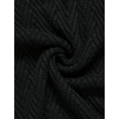 Agnes Orinda Women's Plus Turtleneck Side Slit Long Sleeve Sweater 5 Agnes Orinda Women's Plus Turtleneck Side Slit Long Sleeve Sweater - Image 5