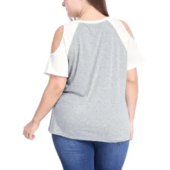 Agnes Orinda Women Plus Size Contrast Raglan Sleeves Cold Shoulder Tee -Agnes Sales Store GUEST 96760955 efd9 457b 9e0d d16ce69b9a62