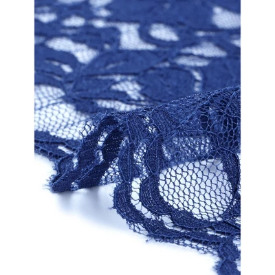 Agnes Orinda Women's Plus Size Lace Allover Spring Off Lightweight Short Sleeve Crop Shrugs 4 Agnes Orinda Women's Plus Size Lace Allover Spring Off Lightweight Short Sleeve Crop Shrugs - Image 4