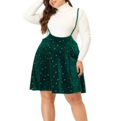 Agnes Orinda Women's Plus Size Velvet High-Rise Star Versatile Flared Skater Skirt 12 Agnes Orinda Women's Plus Size Velvet High-Rise Star Versatile Flared Skater Skirt -Agnes Sales Store GUEST 9830d12d 1fce 44ea a483 6fcc29f21f90