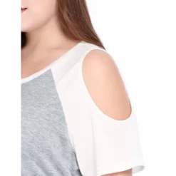 Agnes Orinda Women Plus Size Contrast Raglan Sleeves Cold Shoulder Tee -Agnes Sales Store GUEST 984fa4cc c47c 442b 8e56 1f9524e06955