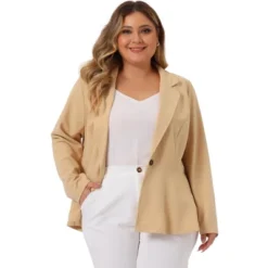 Agnes Orinda Women's Plus Size High-Low Hem Workwear Formal Peplum Blazers -Agnes Sales Store GUEST 99dc198e 0533 46d4 b862 ee9add8139e0
