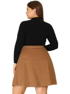 Agnes Orinda Women's Plus Size Corduroy Button Decor Elastic Waist A-Line Skirts 9 Agnes Orinda Women's Plus Size Corduroy Button Decor Elastic Waist A-Line Skirts -Agnes Sales Store GUEST 9bf16ec4 2c46 46b8 97d9 6018951f88c9