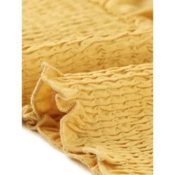 Agnes Orinda Women's Plus Size Smocked Waist V Neck Button Up Short Sleeve Shirred Blouse -Agnes Sales Store GUEST 9f1ee20c 323c 449f b8c3 c10ed67fbd20