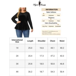 Agnes Orinda Plus Size Peplum Top For Women Polka Dots Sheer Puff Sleeve Velvet Top 10 Agnes Orinda Plus Size Peplum Top For Women Polka Dots Sheer Puff Sleeve Velvet Top -Agnes Sales Store GUEST a2a71874 1e8d 43b8 bebc 734bbf125e4a