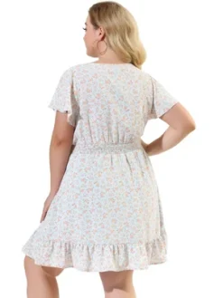 Agnes Orinda Women's Plus Size Dresses Floral Print Smocked Waist Flutter Sleeve Midi Dress 9 Agnes Orinda Women's Plus Size Dresses Floral Print Smocked Waist Flutter Sleeve Midi Dress -Agnes Sales Store GUEST a3f36cbd 0f0b 4dcb 8e88 824c0d16172d