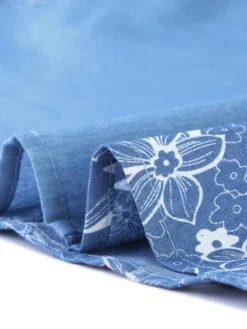 Agnes Orinda Women's Plus Size Chambray Wedding Floral A Line Knee Length Dress -Agnes Sales Store GUEST a4f78b95 65b2 48e4 9391 53d94a19d072