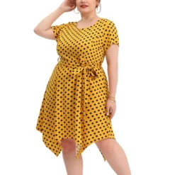 Agnes Orinda Women's Plus Size Polka Dots Wedding Elegant Spring Summer Midi Dresses -Agnes Sales Store GUEST a70d34db 3e39 4b0e 9ce8 3ef5309d515f