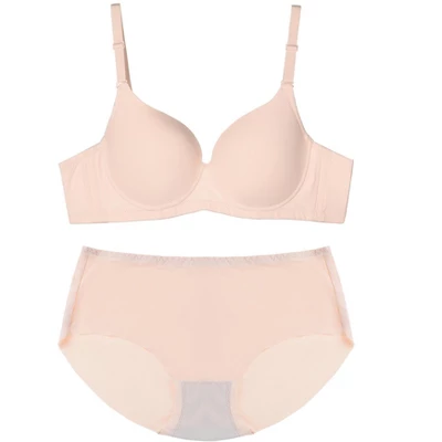 Agnes Orinda Women's Underwire Solid Seamless Comfort Push-Up Bra And Underwear Set 8 Agnes Orinda Women's Underwire Solid Seamless Comfort Push-Up Bra And Underwear Set - Image 8