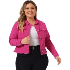 Agnes Orinda Women's Plus Size Classic Denim Casual Long Sleeve Fashion Jean Jackets -Agnes Sales Store GUEST acfca354 1815 4911 865e c93533a59b38