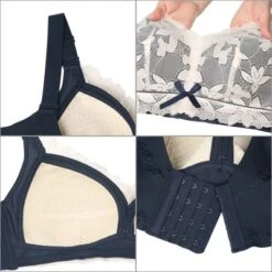 Agnes Orinda Women's Plus Size Full Coverage Soft Cup Back Close Lace Wirefree Bralettes -Agnes Sales Store GUEST aeffda0c 80c6 4ace b8ff f61bb8e4aa51