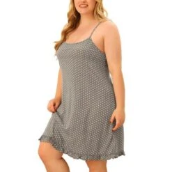 Agnes Orinda Women's Plus Size Comfort Ruffle Hem Polka Dots Sleeveless Nightgown 17 Agnes Orinda Women's Plus Size Comfort Ruffle Hem Polka Dots Sleeveless Nightgown -Agnes Sales Store GUEST b266bd0d 8d2f 49f0 a1dd 8d7b876036a7