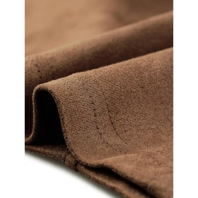 Agnes Orinda Women's Plus Size Faux Suede Zipper Front Pockets Elastic Waist Mini Skirt 4 Agnes Orinda Women's Plus Size Faux Suede Zipper Front Pockets Elastic Waist Mini Skirt - Image 4