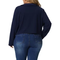 Agnes Orinda Women's Plus Size Business Office Long Sleeve Peter Pan Crop Cardigans 7 Agnes Orinda Women's Plus Size Business Office Long Sleeve Peter Pan Crop Cardigans -Agnes Sales Store GUEST b4d5be11 8937 4002 8e41 cfc92b9d19c8