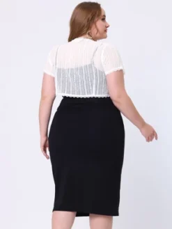 Agnes Orinda Women's Plus Size Sheer Lace Shrug Elegant Crop Cardigan -Agnes Sales Store GUEST b5eff0ab 5f07 4bd4 a734 5cd32efd9754