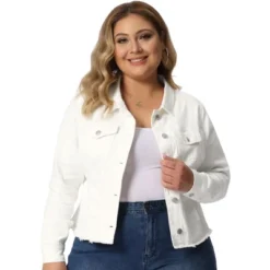 Agnes Orinda Women's Plus Size Classic Denim Casual Long Sleeve Fashion Jean Jackets -Agnes Sales Store GUEST b621b5b6 dc89 4d76 840c ed496380e095