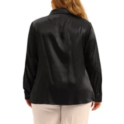Agnes Orinda Women's Plus Size Satin Formal Work Outfits Elegant Long Sleeve Shirts -Agnes Sales Store GUEST b632ce02 d9b9 4157 a3bc 2203ad22c9d9