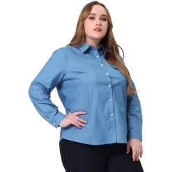 Agnes Orinda Women's Plus Size Denim Long Sleeve Chest Pocket Work Shirt 20 Agnes Orinda Women's Plus Size Denim Long Sleeve Chest Pocket Work Shirt -Agnes Sales Store GUEST b74f8d30 9623 4406 8423 825f7fabf2f7