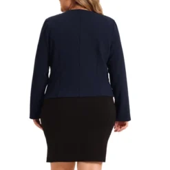 Agnes Orinda Women's Plus Size Work Office Zip Lapel Jacket Blazers 7 Agnes Orinda Women's Plus Size Work Office Zip Lapel Jacket Blazers -Agnes Sales Store GUEST b91c3fd5 0f9c 43df 937c e88485858db1