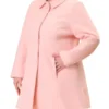 Agnes Orinda Women's Plus Size Rundown Collar Full Lined Side Pocket Single Breasted Overcoats