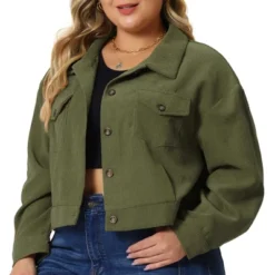 Agnes Orinda Women's Plus Size Lightweight Cropped Button Down Corduroy Shacket Jackets 13 Agnes Orinda Women's Plus Size Lightweight Cropped Button Down Corduroy Shacket Jackets -Agnes Sales Store GUEST bbfe5719 772d 4c64 9744 68e4866e2993