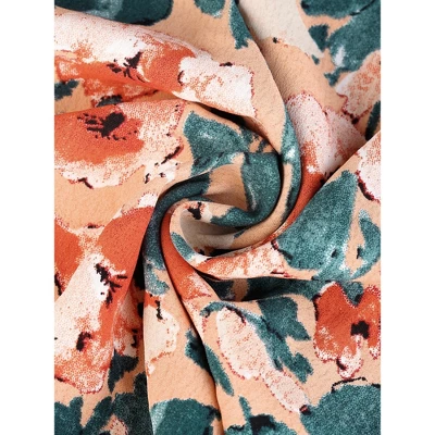 Agnes Orinda Women's Plus Size Blouse Floral Ruffle Sleeve Faux Wrap Peplum Top 5 Agnes Orinda Women's Plus Size Blouse Floral Ruffle Sleeve Faux Wrap Peplum Top - Image 5