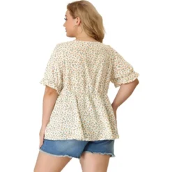 Agnes Orinda Women's Plus Size Floral Babydoll Peplum Waist Short Sleeve Blouses 11 Agnes Orinda Women's Plus Size Floral Babydoll Peplum Waist Short Sleeve Blouses -Agnes Sales Store GUEST c57119be ccc6 4b5a 9b0c 2b95fd4a3bca