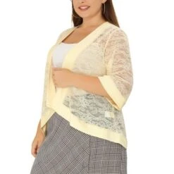 Agnes Orinda Women's Plus Size Elegant Open Front 3/4 Sleeve Lace Lightweight Tunic Cardigans 19 Agnes Orinda Women's Plus Size Elegant Open Front 3/4 Sleeve Lace Lightweight Tunic Cardigans -Agnes Sales Store GUEST c6812bdb 116c 48ec aff8 5698b4efd7fa