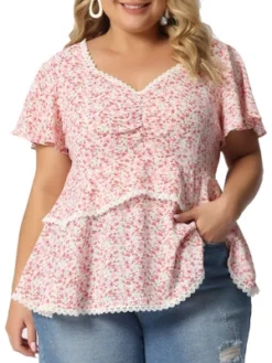 Agnes Orinda Women's Plus Size Tiered Floral Babydoll Sweetheart Neck Ruffle Short Sleeve Blouses 13 Agnes Orinda Women's Plus Size Tiered Floral Babydoll Sweetheart Neck Ruffle Short Sleeve Blouses -Agnes Sales Store GUEST c962a116 c0e3 458a 8c48 b7ca24b9032a