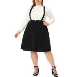 Agnes Orinda Plus Size Suspender Skirt For Women Detachable Strap A-Line Skirts -Agnes Sales Store GUEST c98df45e 8b7b 4695 bc08 08e3ad35de2c