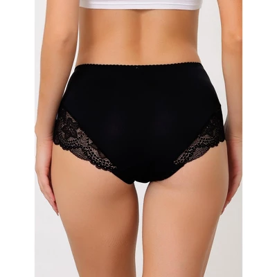Agnes Orinda Women's Plus Size Mid-Rise Comfy Hipster Lace Trim Silky Briefs 1 Agnes Orinda Women's Plus Size Mid-Rise Comfy Hipster Lace Trim Silky Briefs