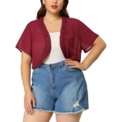 Agnes Orinda Women's Plus Size Cardigan Bolero Lace Floral Sheer Loose Shrug 11 Agnes Orinda Women's Plus Size Cardigan Bolero Lace Floral Sheer Loose Shrug -Agnes Sales Store GUEST d1e0230b 9b73 46e0 9d62 b49f6d80d2e0