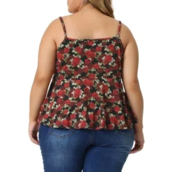 Agnes Orinda Women's Plus Size Peplum Adjustable Strap Outfits Floral Camisole 7 Agnes Orinda Women's Plus Size Peplum Adjustable Strap Outfits Floral Camisole -Agnes Sales Store GUEST d76c5efd 0139 4965 9fe2 a18bc8b9f4f4
