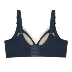 Agnes Orinda Women's Plus Size Full Coverage Soft Cup Back Close Lace Wirefree Bralettes