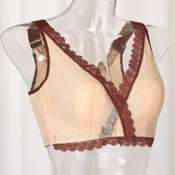 Agnes Orinda Women Plus Wirefree 5-Hook Sheer Lace Trim Adjustable Straps Comfort Bra -Agnes Sales Store GUEST da2d5c7a 8314 4e0a 8e28 ee14b87eda91