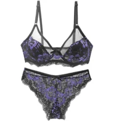 Agnes Orinda Women's Underwire Floral Lace Mesh Push-Up 2-Hook Lace Trim Bra And Panty Set 13 Agnes Orinda Women's Underwire Floral Lace Mesh Push-Up 2-Hook Lace Trim Bra And Panty Set -Agnes Sales Store GUEST da67f106 1f61 4314 b7a7 a944fc8728bc