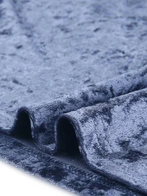 Agnes Orinda Women's Plus Size Velvet Ruffle Hem Party Dress 4 Agnes Orinda Women's Plus Size Velvet Ruffle Hem Party Dress - Image 4