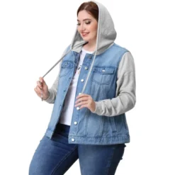 Agnes Orinda Women's Plus Size Denim Hood Drawstring Fall Winter Button Jean Jackets 23 Agnes Orinda Women's Plus Size Denim Hood Drawstring Fall Winter Button Jean Jackets -Agnes Sales Store GUEST dc541536 b264 45b8 9fa0 7807ba5d743b