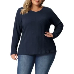 Agnes Orinda Women's Plus Size Knit Thin Fall Winter Trendy Crochet Comfy Pullover Sweaters 11 Agnes Orinda Women's Plus Size Knit Thin Fall Winter Trendy Crochet Comfy Pullover Sweaters -Agnes Sales Store GUEST dc7ff4eb 04bf 4427 b711 11552ff0e5d4
