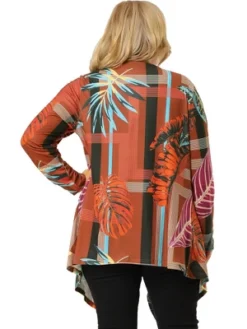 Agnes Orinda Women's Plus Size Tropical Asymmetrical Hem Knit Cardigan 9 Agnes Orinda Women's Plus Size Tropical Asymmetrical Hem Knit Cardigan -Agnes Sales Store GUEST dd2b26cc 061d 4844 afc5 f620be79b08c