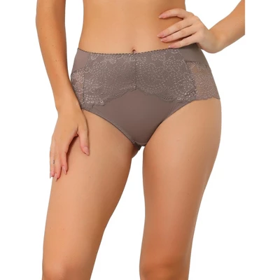 Agnes Orinda Women's Plus Size Mid-Rise Comfy Hipster Lace Trim Silky Briefs 6 Agnes Orinda Women's Plus Size Mid-Rise Comfy Hipster Lace Trim Silky Briefs - Image 6