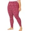 Agnes Orinda Women's Plus Size Elastic Waist Full Length Christmas Leggings
